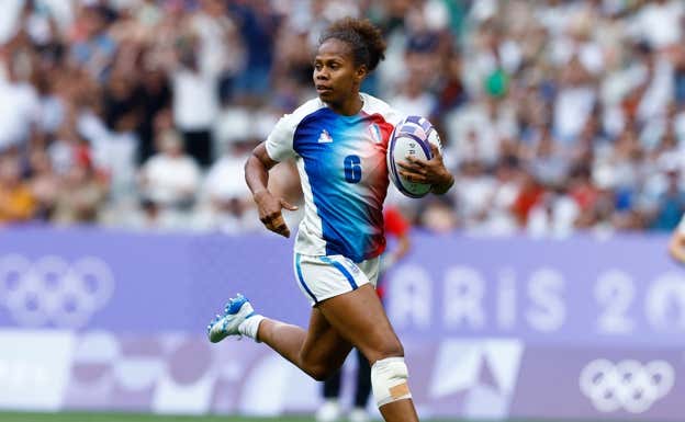 Yolaine Yengo, del equipo francés de Rugby 7 Reuters